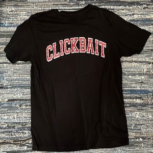 Clickbait Size M Black T-Shirt
